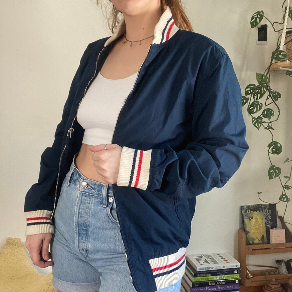 Vintage JcPenny Varsity Bomber Jacket Sz S